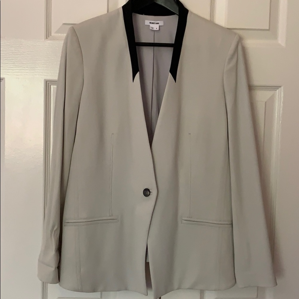 Helmet Lang dove blazer with collar detail 4
